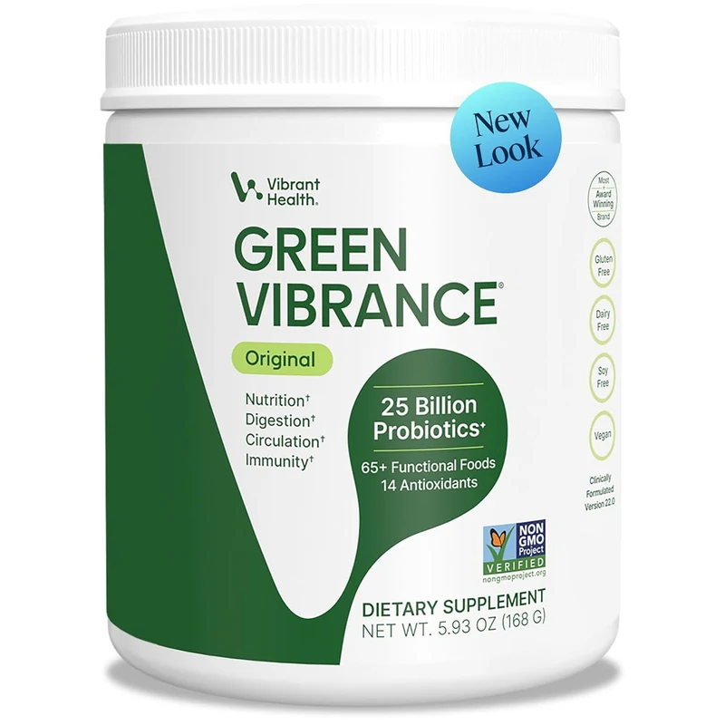 Vegan Superfood Powder 15 Servings Green Vibrance greens powder